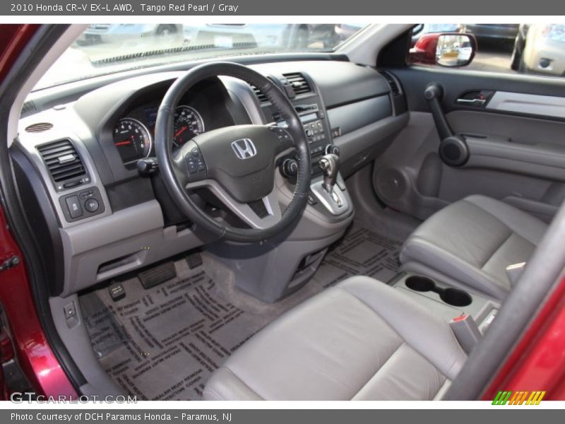 Tango Red Pearl / Gray 2010 Honda CR-V EX-L AWD