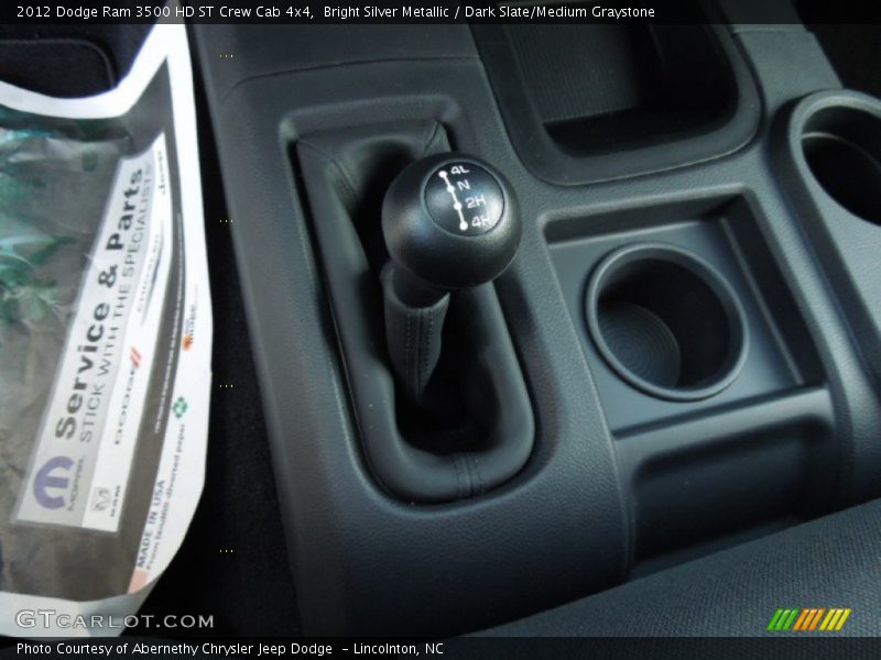 Bright Silver Metallic / Dark Slate/Medium Graystone 2012 Dodge Ram 3500 HD ST Crew Cab 4x4