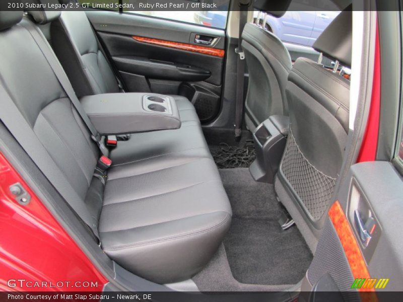 Rear Seat of 2010 Legacy 2.5 GT Limited Sedan