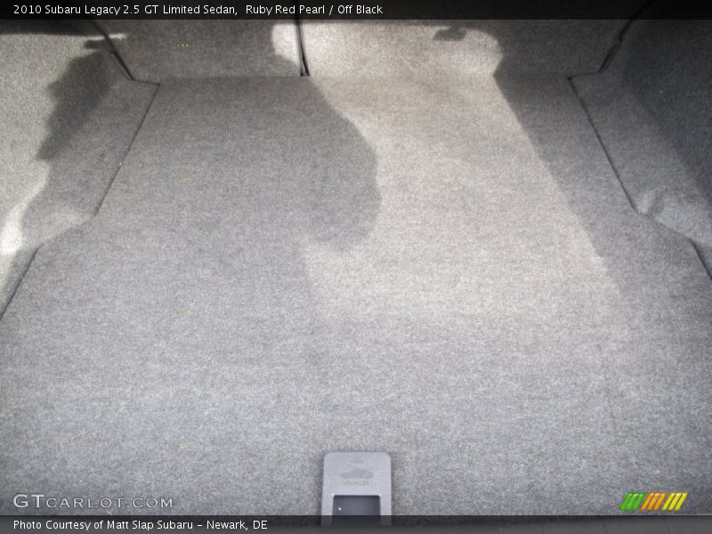  2010 Legacy 2.5 GT Limited Sedan Trunk