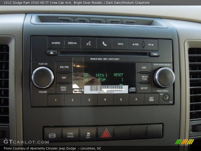Bright Silver Metallic / Dark Slate/Medium Graystone 2012 Dodge Ram 3500 HD ST Crew Cab 4x4