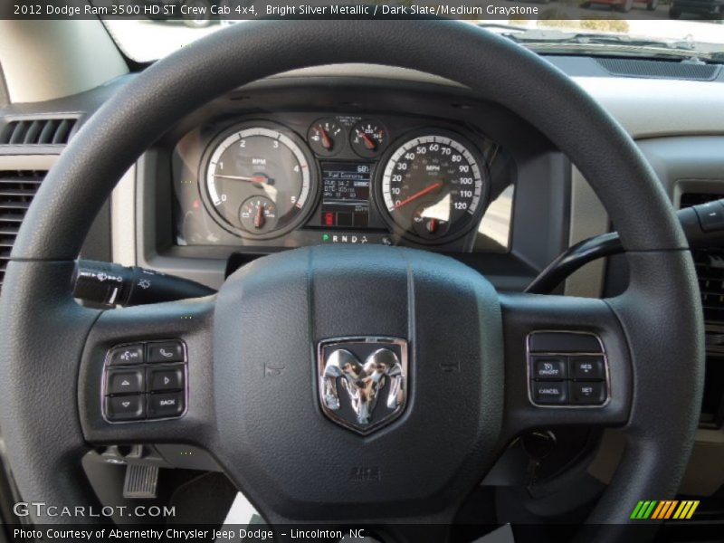 Bright Silver Metallic / Dark Slate/Medium Graystone 2012 Dodge Ram 3500 HD ST Crew Cab 4x4