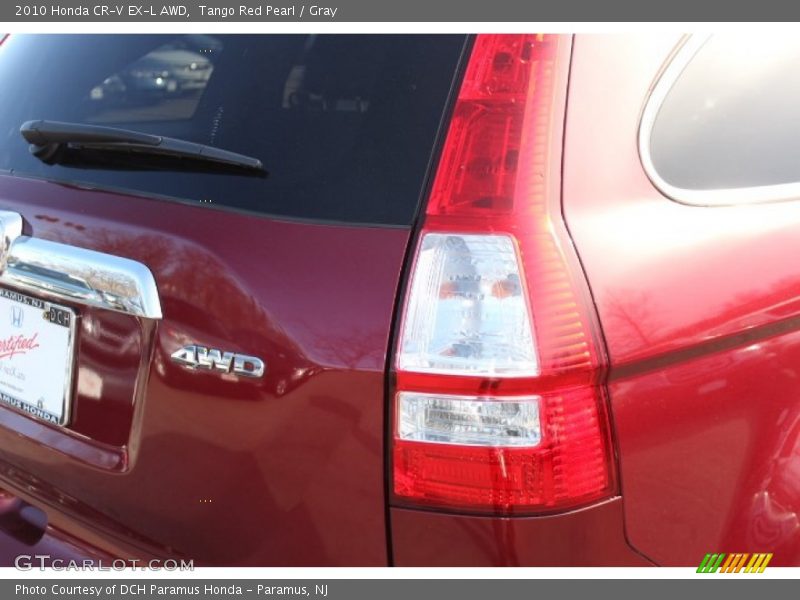 Tango Red Pearl / Gray 2010 Honda CR-V EX-L AWD