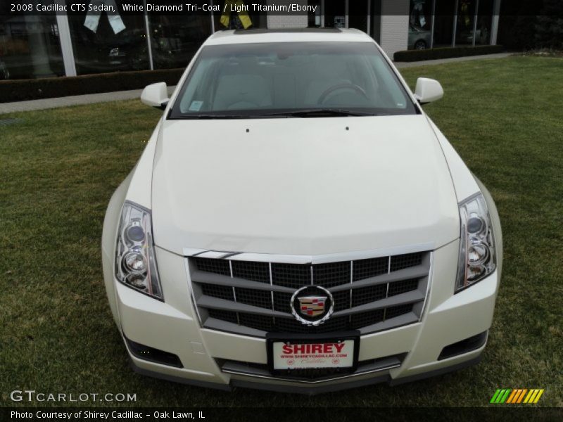 White Diamond Tri-Coat / Light Titanium/Ebony 2008 Cadillac CTS Sedan