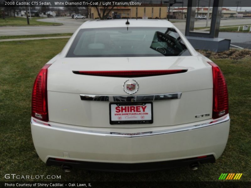 White Diamond Tri-Coat / Light Titanium/Ebony 2008 Cadillac CTS Sedan