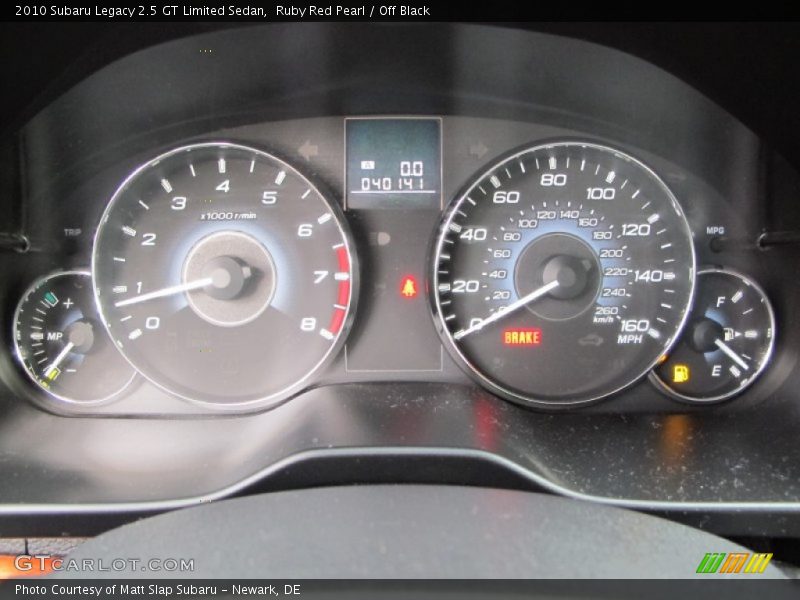  2010 Legacy 2.5 GT Limited Sedan 2.5 GT Limited Sedan Gauges