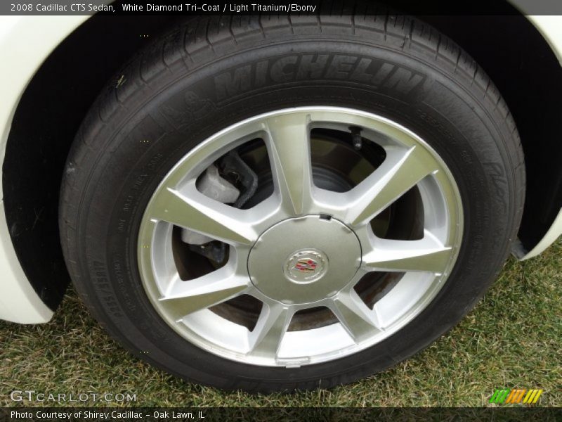 White Diamond Tri-Coat / Light Titanium/Ebony 2008 Cadillac CTS Sedan