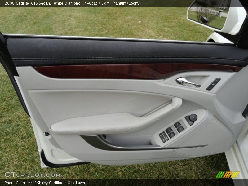 White Diamond Tri-Coat / Light Titanium/Ebony 2008 Cadillac CTS Sedan