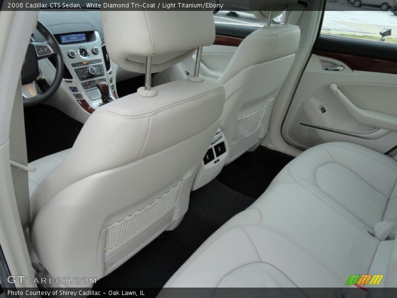 White Diamond Tri-Coat / Light Titanium/Ebony 2008 Cadillac CTS Sedan