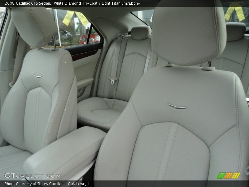 White Diamond Tri-Coat / Light Titanium/Ebony 2008 Cadillac CTS Sedan