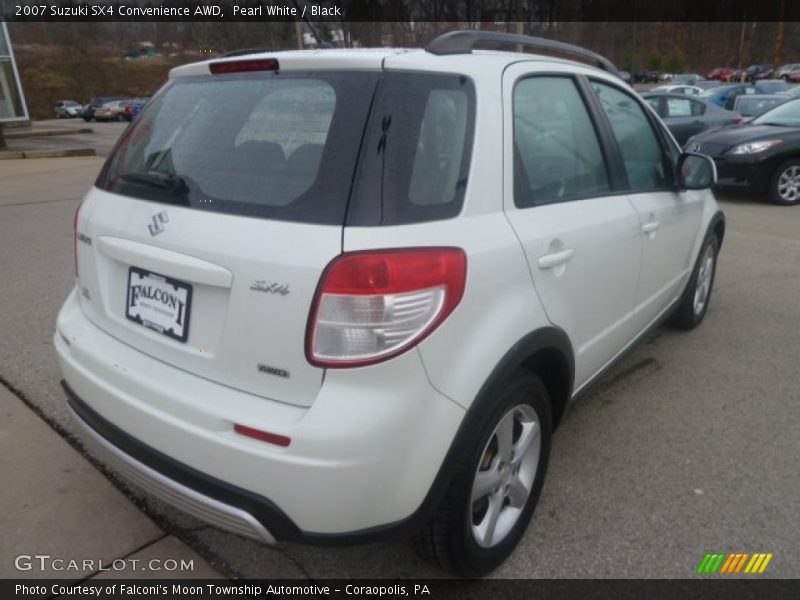 Pearl White / Black 2007 Suzuki SX4 Convenience AWD