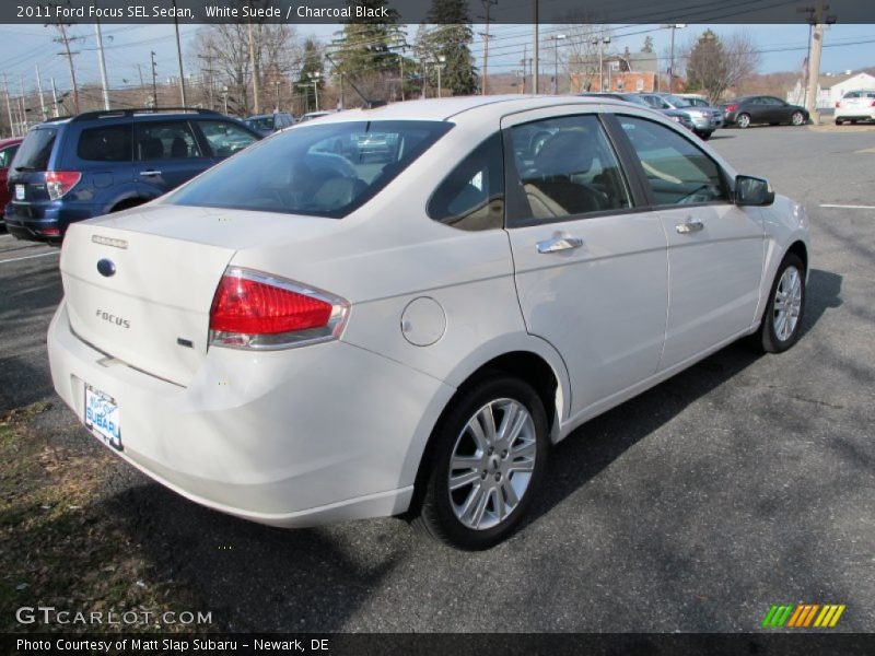 White Suede / Charcoal Black 2011 Ford Focus SEL Sedan