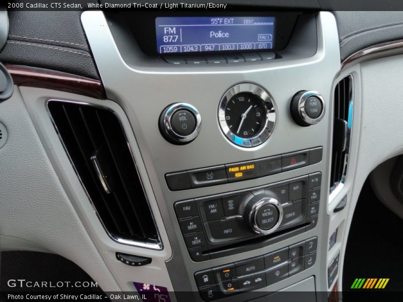 White Diamond Tri-Coat / Light Titanium/Ebony 2008 Cadillac CTS Sedan