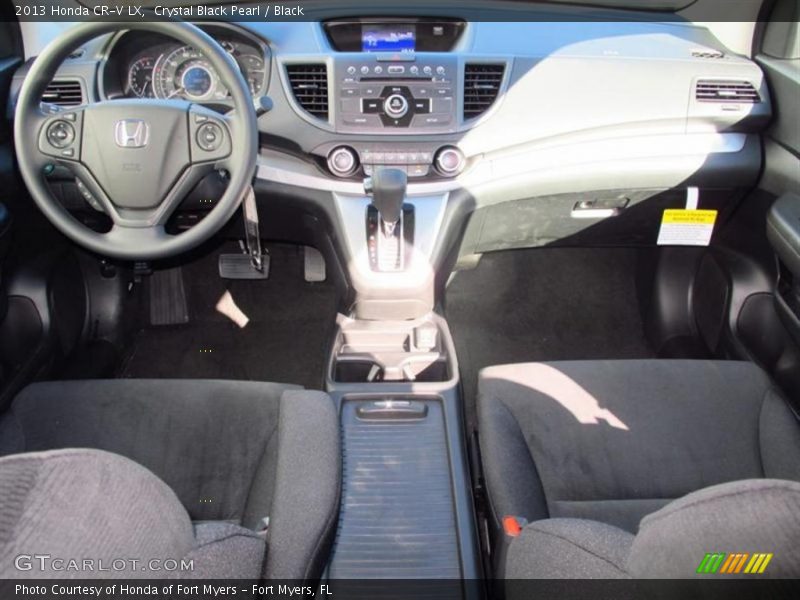 Crystal Black Pearl / Black 2013 Honda CR-V LX