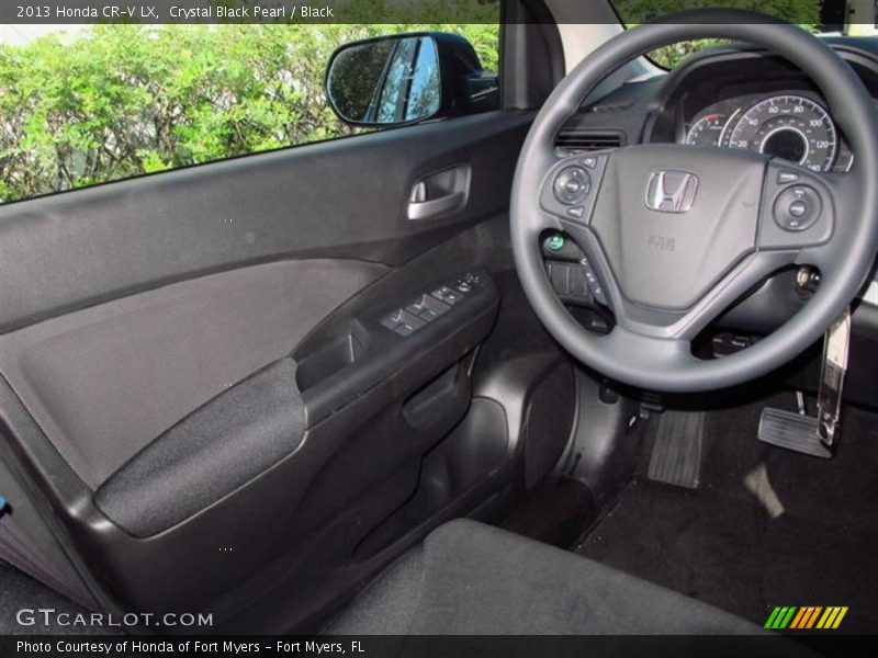 Crystal Black Pearl / Black 2013 Honda CR-V LX