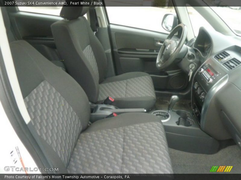 Pearl White / Black 2007 Suzuki SX4 Convenience AWD
