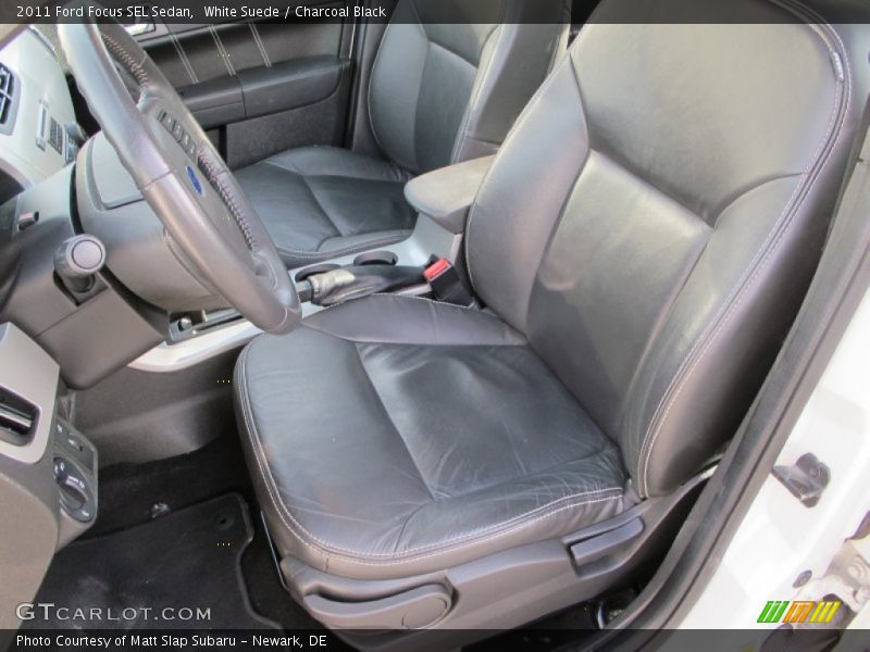 White Suede / Charcoal Black 2011 Ford Focus SEL Sedan