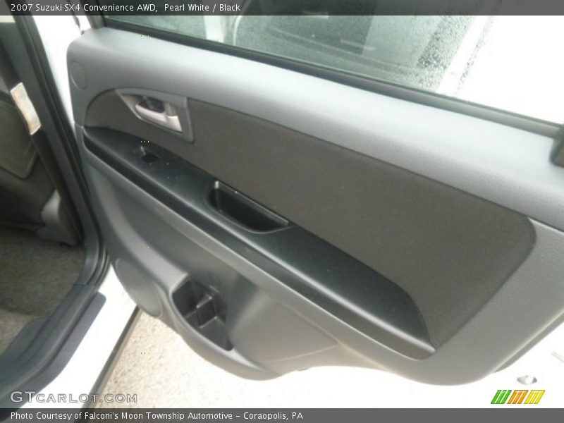 Pearl White / Black 2007 Suzuki SX4 Convenience AWD