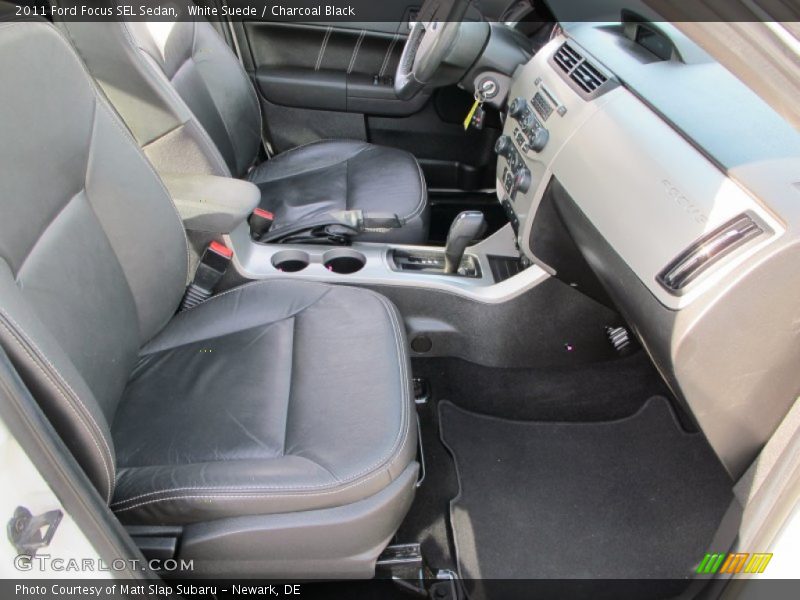 White Suede / Charcoal Black 2011 Ford Focus SEL Sedan