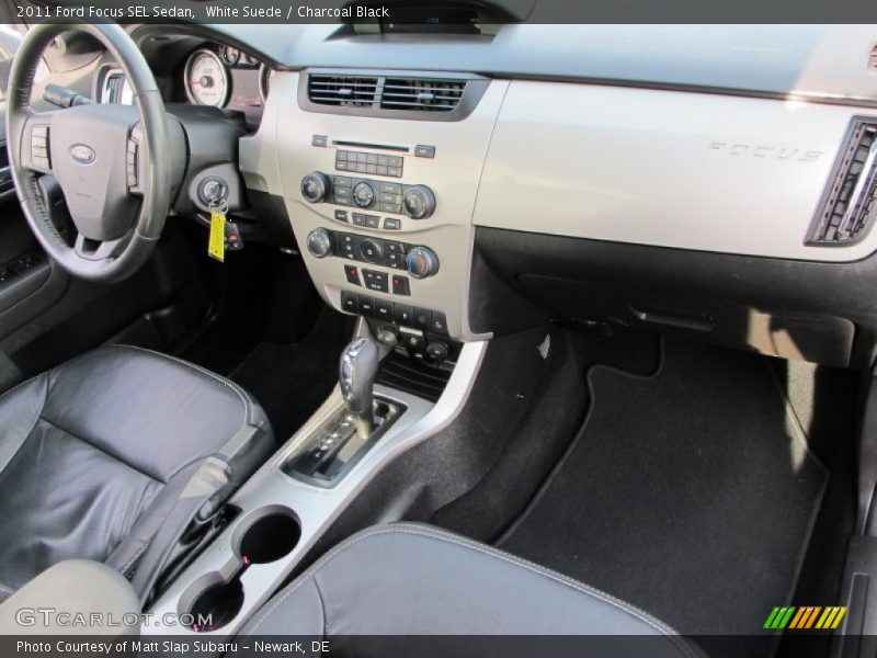 White Suede / Charcoal Black 2011 Ford Focus SEL Sedan