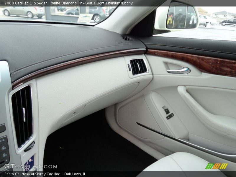 White Diamond Tri-Coat / Light Titanium/Ebony 2008 Cadillac CTS Sedan