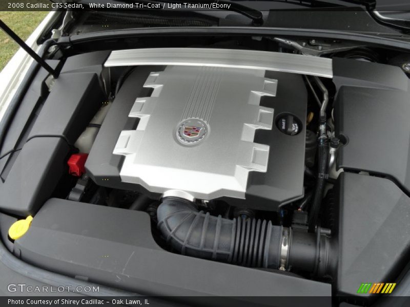 White Diamond Tri-Coat / Light Titanium/Ebony 2008 Cadillac CTS Sedan