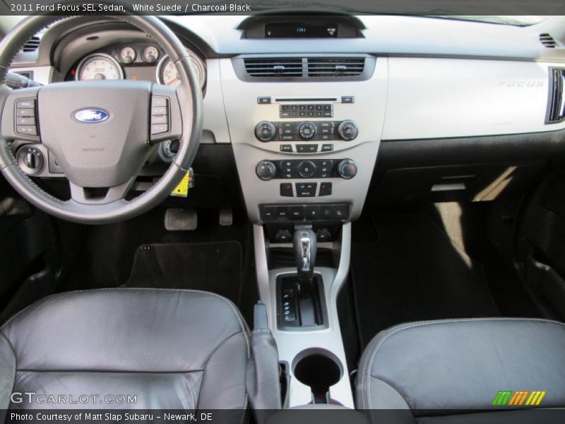 White Suede / Charcoal Black 2011 Ford Focus SEL Sedan