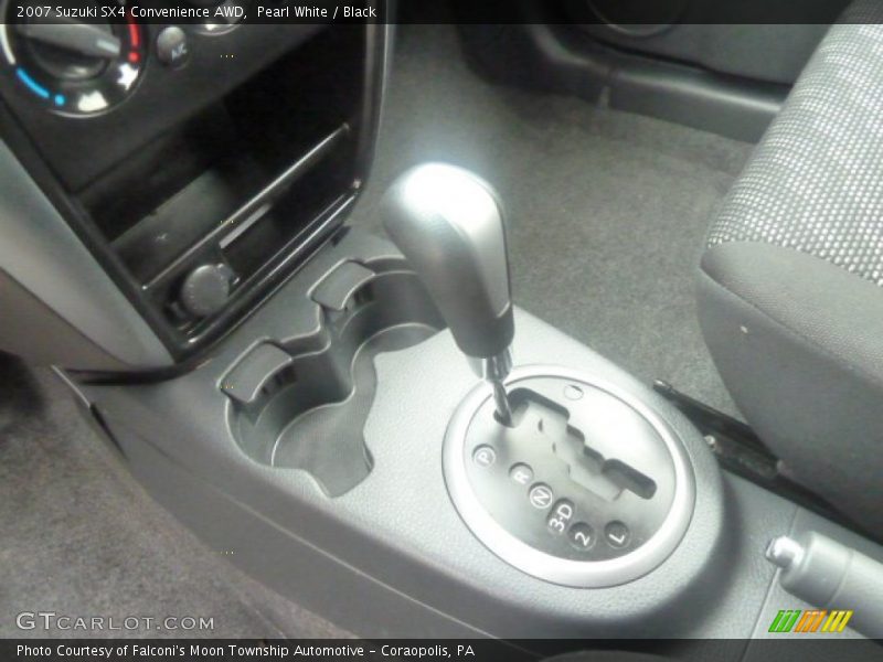 Pearl White / Black 2007 Suzuki SX4 Convenience AWD