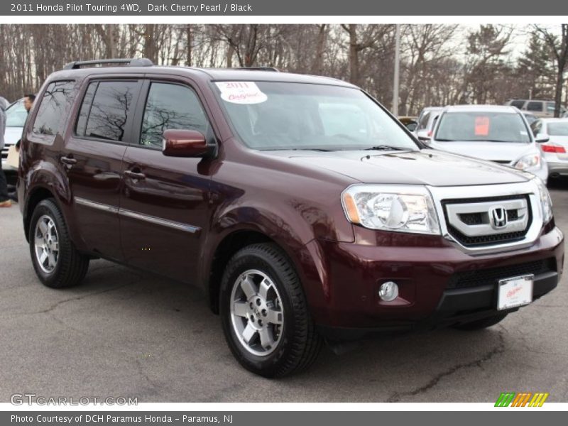 Dark Cherry Pearl / Black 2011 Honda Pilot Touring 4WD