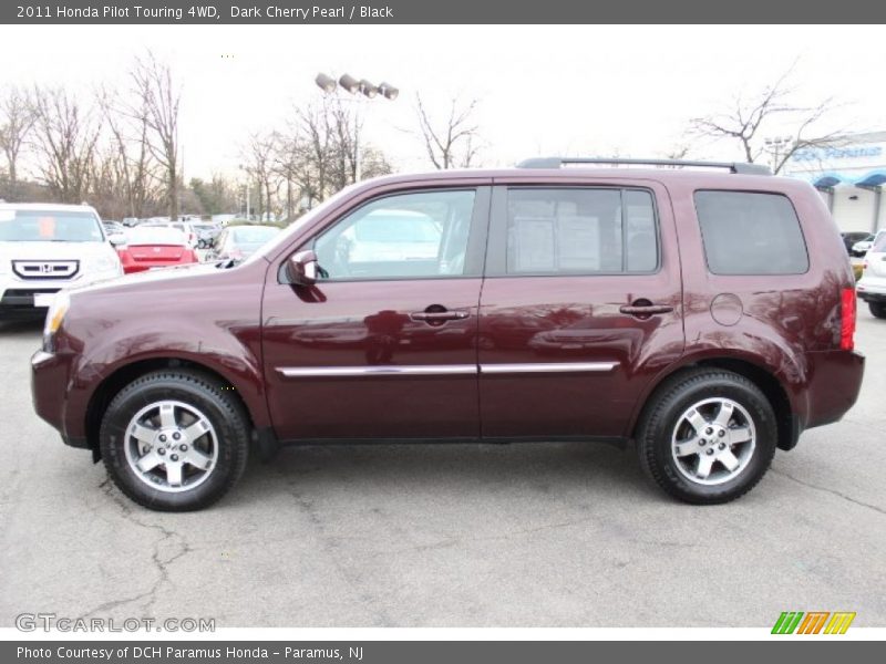 Dark Cherry Pearl / Black 2011 Honda Pilot Touring 4WD