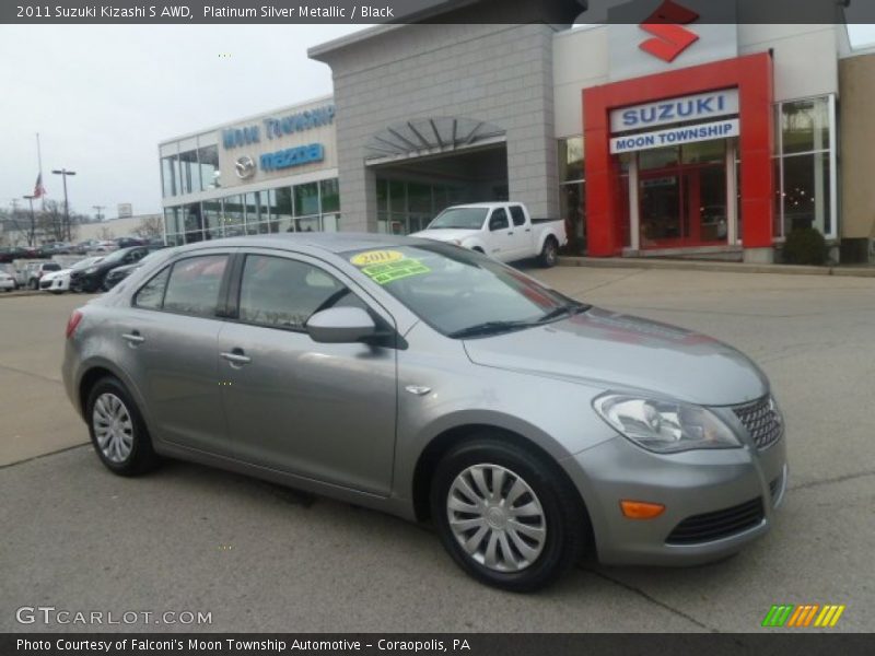 Platinum Silver Metallic / Black 2011 Suzuki Kizashi S AWD