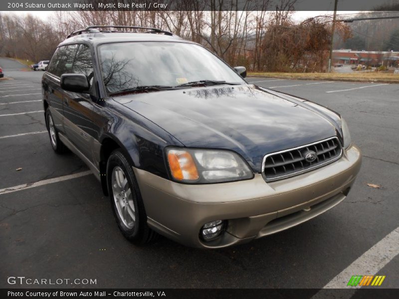 Mystic Blue Pearl / Gray 2004 Subaru Outback Wagon