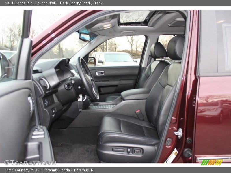 Dark Cherry Pearl / Black 2011 Honda Pilot Touring 4WD