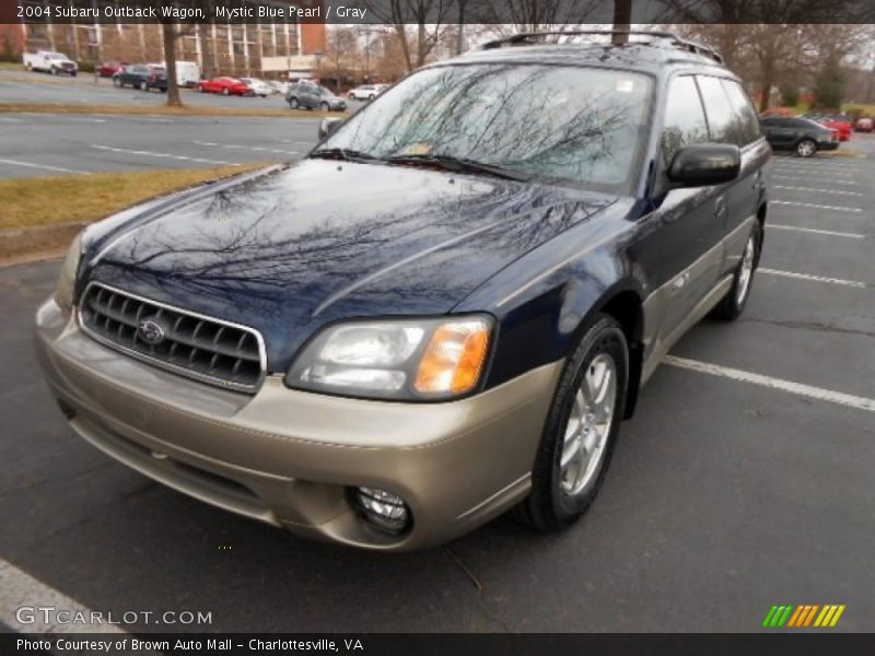 Mystic Blue Pearl / Gray 2004 Subaru Outback Wagon
