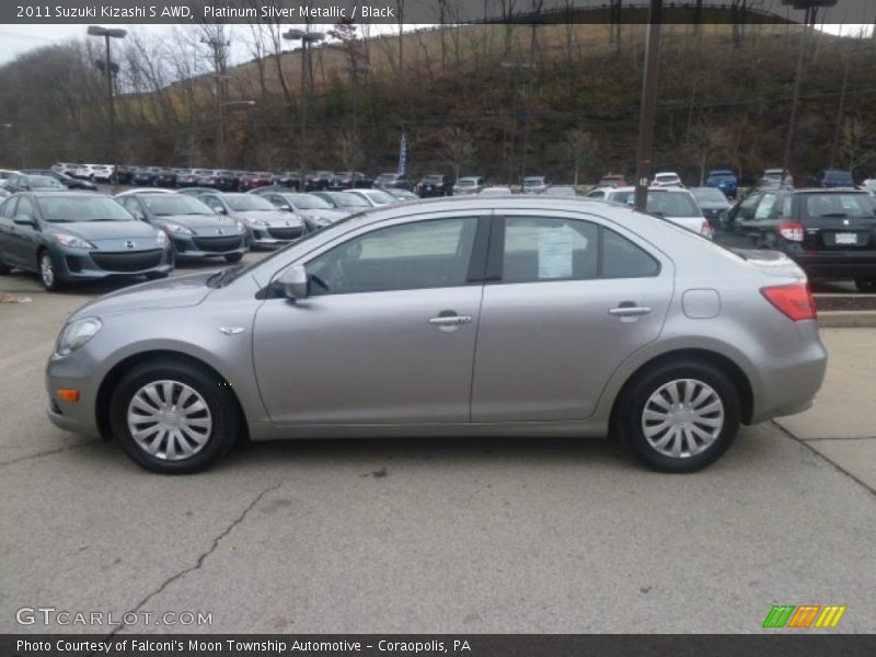 Platinum Silver Metallic / Black 2011 Suzuki Kizashi S AWD