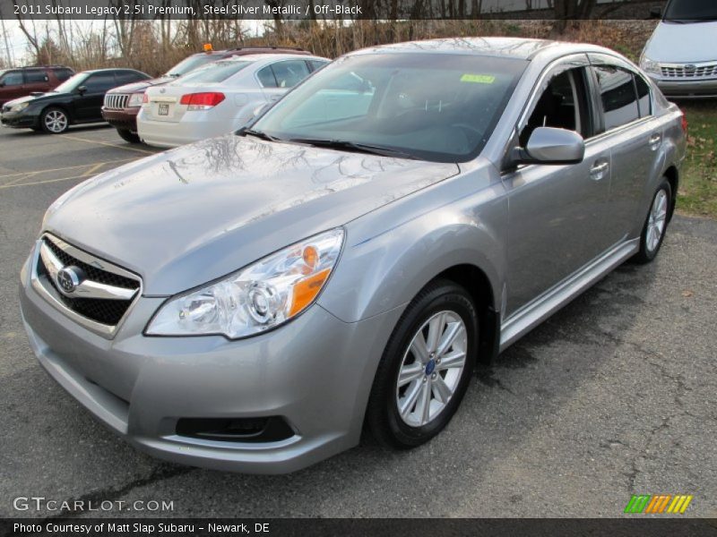 Steel Silver Metallic / Off-Black 2011 Subaru Legacy 2.5i Premium