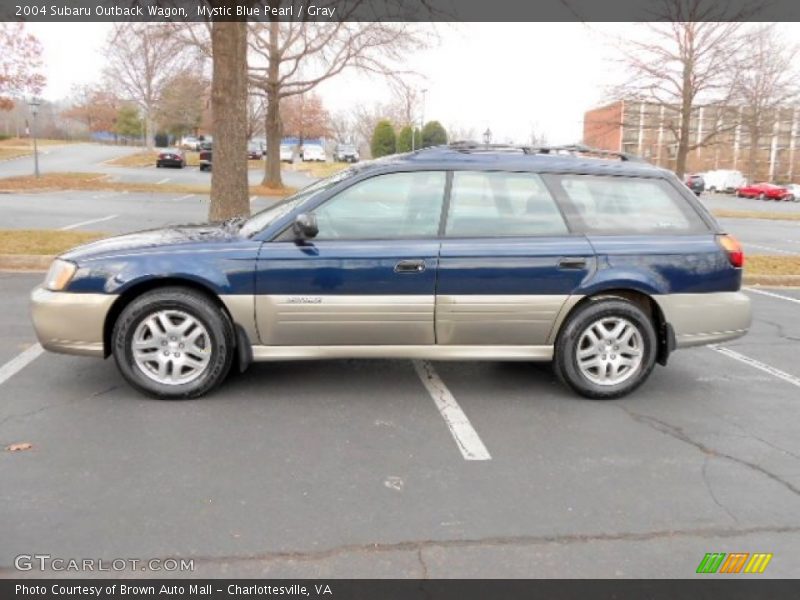 Mystic Blue Pearl / Gray 2004 Subaru Outback Wagon