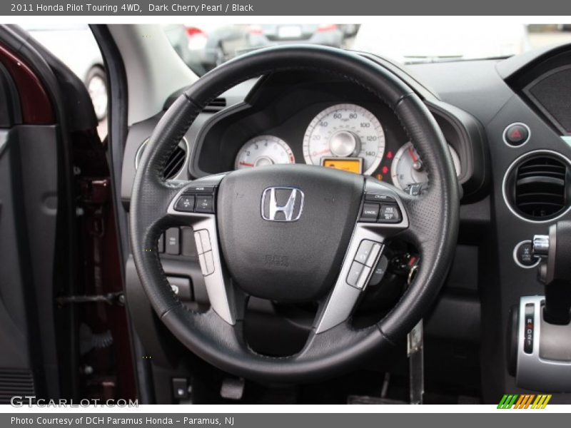 Dark Cherry Pearl / Black 2011 Honda Pilot Touring 4WD