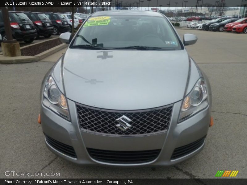 Platinum Silver Metallic / Black 2011 Suzuki Kizashi S AWD
