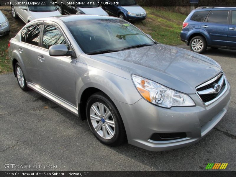 Steel Silver Metallic / Off-Black 2011 Subaru Legacy 2.5i Premium