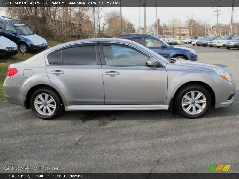 Steel Silver Metallic / Off-Black 2011 Subaru Legacy 2.5i Premium