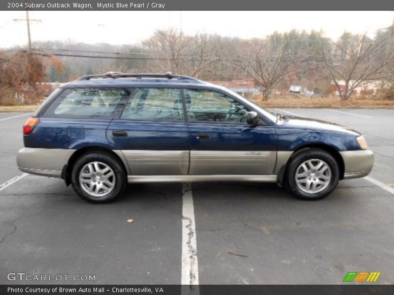 Mystic Blue Pearl / Gray 2004 Subaru Outback Wagon