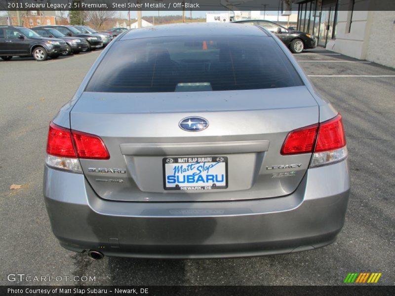 Steel Silver Metallic / Off-Black 2011 Subaru Legacy 2.5i Premium