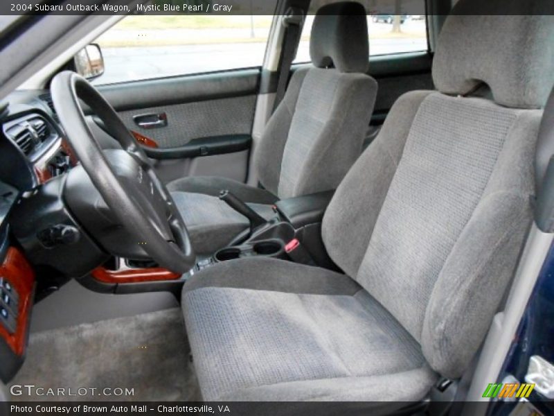 Mystic Blue Pearl / Gray 2004 Subaru Outback Wagon