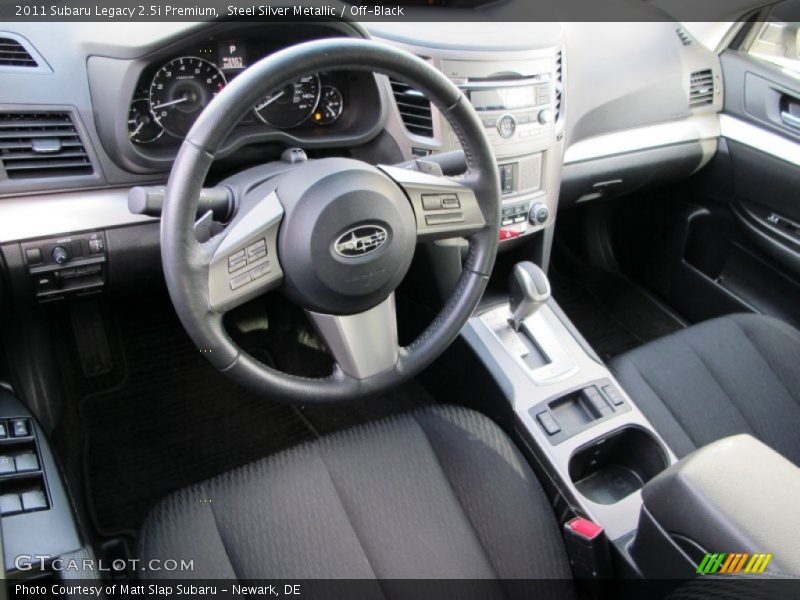 Steel Silver Metallic / Off-Black 2011 Subaru Legacy 2.5i Premium