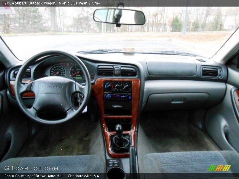 Mystic Blue Pearl / Gray 2004 Subaru Outback Wagon