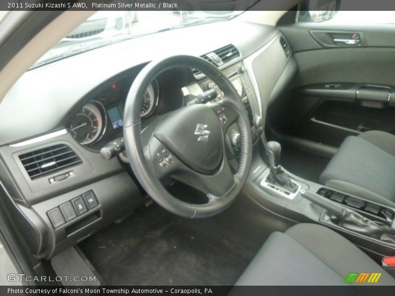 Platinum Silver Metallic / Black 2011 Suzuki Kizashi S AWD
