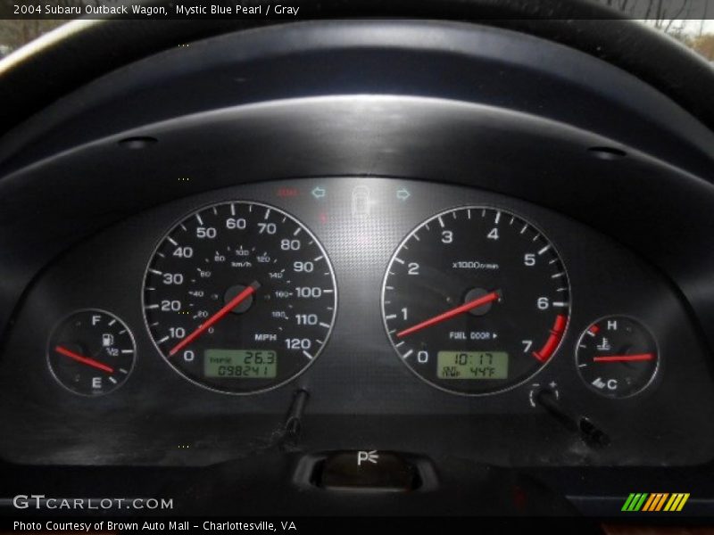 Mystic Blue Pearl / Gray 2004 Subaru Outback Wagon