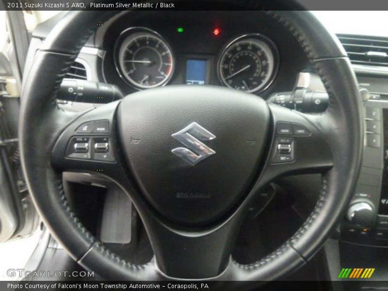 Platinum Silver Metallic / Black 2011 Suzuki Kizashi S AWD