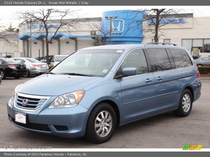 Ocean Mist Metallic / Gray 2010 Honda Odyssey EX-L